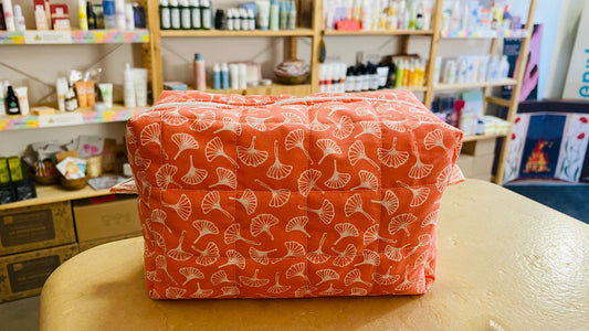 Beauty case  arancione ginko biloba 20x10x10
